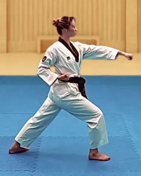 Momtong-jireugi, Punch (slow)