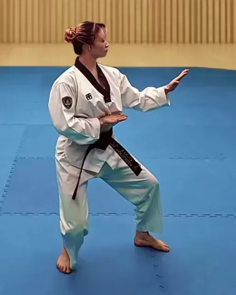 Sonnal-momtong-makgi, Double Knifehand Block