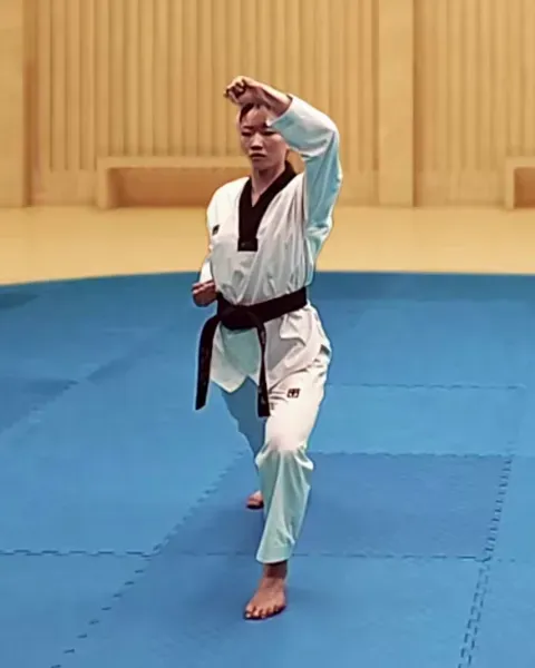 Eolgul-makgi, High Block (slow)