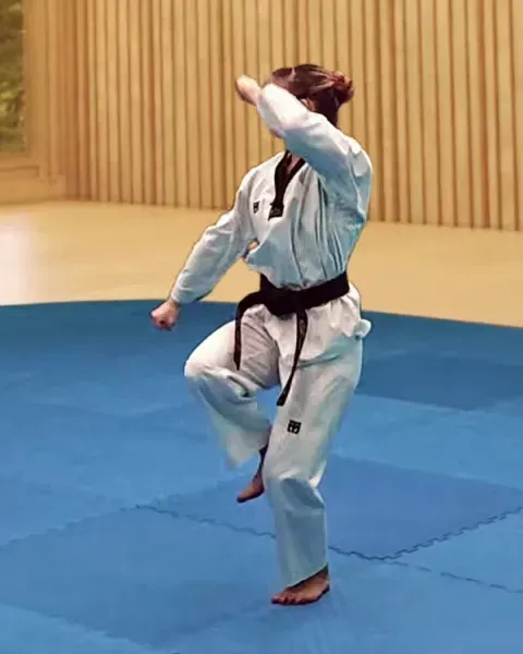 Keumgang-makgi, Diamond Block (left arm high)
