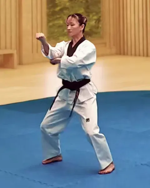 Danggyeo-deungjumeok-teok-chigi, Pulling Backfist Strike