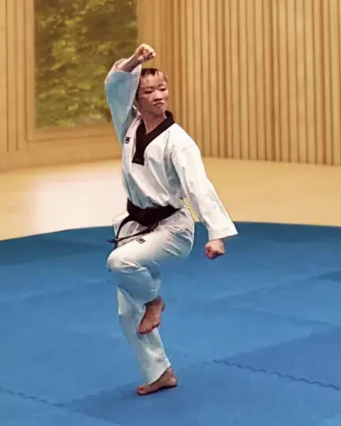 Keumgang-makgi, Diamond Block (right arm high)