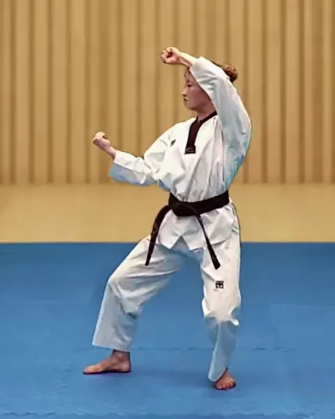 Keumgang-makgi, Diamond Block (left arm high)