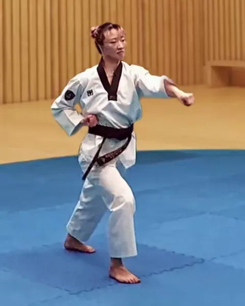 Momtong-jireugi, Punch (while pulling)